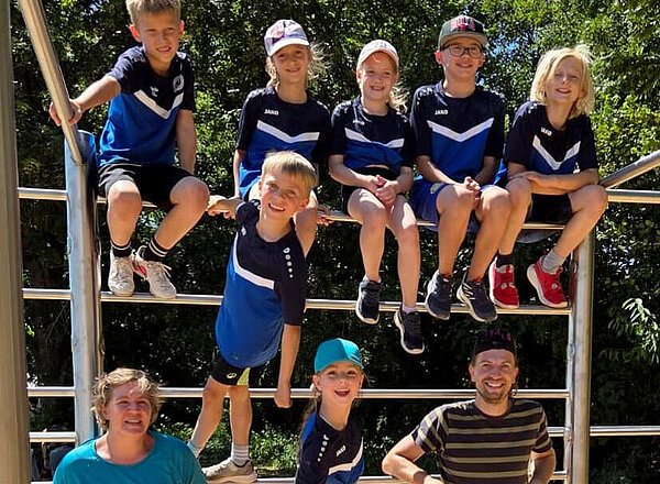 Leichtathletinnen und Leichtathleten des SV Illingen bei den Kreiseinzelmeisterschaften in Oberderdingen am 12. Juli 2026
