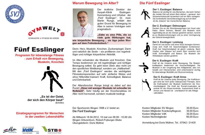Die Fünf Esslinger beim SV Illingen
